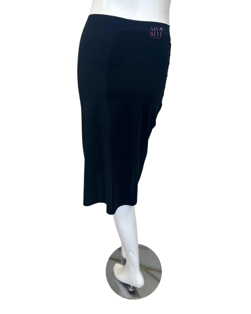 BASICbar BBBKSS Black Seamless Slip Skirt / Classic Length myselflingerie.com