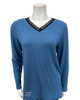 Jackie O'Loungewear VPJ-PRI Periwinkle V Neck Modal Pajamas Set myselflingerie.com