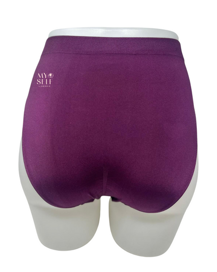 Wacoal 834175 Italian Plum B-Smooth Seamless Hi Cut Brief myselflingerie.com