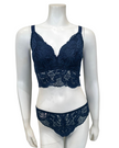 Cosabella JHANS1310 + 0561 Navy Curvy Bralette & Bikini Set myselflingerie.com