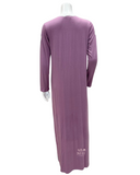 Iora Lingerie 23418C Plum Lace and Tucks Button Down Modal Nightgown myselflingerie.com