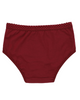 Buttermint BU501WN Wine Lace Trimmed Cotton Hipsters 3 Pack myselflingerie.com