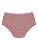 Buttermint BU501DP Dusty Pink Lace Trimmed Cotton Hipsters 3 Pack myselflingerie.com