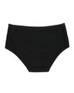 Buttermint BU501BK Black Lace Trimmed Cotton Hipsters 3 Pack myselflingerie.com