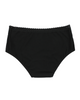 Buttermint BU501BK Black Lace Trimmed Cotton Hipsters 3 Pack myselflingerie.com