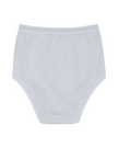 Buttermint BU401WT White Lace Trimmed Cotton Briefs 3 Pack myselflingerie.com
