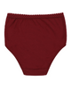 Buttermint BU401WN Wine Lace Trimmed Cotton Briefs 3 Pack myselflingerie.com