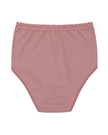 Buttermint BU401DP Dusty Pink Lace Trimmed Cotton Briefs 3 Pack myselflingerie.com