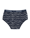 Buttermint HIP-WVE-DN Silver Waves Denim Cotton Teen Hipsters 3 Pack myselflingerie.com
