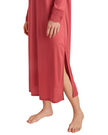 Calida 33054 #154 Pomegranate Red Glamorous Nights Modal Nightshirt myselflingerie.com