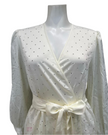 Rya Collection 754 Ivory Marilyn Charmeuse Wrap Robe  myselflingerie.com
