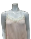 Rya Collection 114 Blush Or Chiffon Accordion Pleated Chemise myselflingerie.com