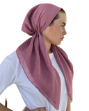 Scarf Bar Solid Raspberry Cotton Classic Pre-Tied Bandanna with Full Grip   myselflingerie.com