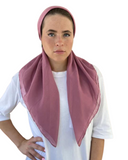 Scarf Bar Solid Raspberry Cotton Classic Pre-Tied Bandanna with Full Grip   myselflingerie.com