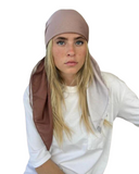 Scarf Bar SB Cream Taupe Ombre' Square Scarf myselflingerie.com