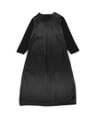 Mon Loungewear CBSLSN Black Satin Accent Long Sleeve Modal Nightshirt myselflingerie.com