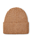 UGG 20061 Camel Chunky Rib Knit Beanie with Logo myselflingerie.com