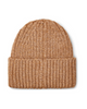 UGG 20061 Camel Chunky Rib Knit Beanie with Logo myselflingerie.com