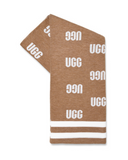 UGG 22667 Chestnut/Multi Women's Graphic Logo Ruana myselflingerie.com