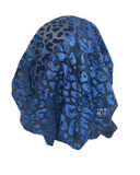 Ahead P2261-24 Blue Leopard Velour Pre-Tied Bandanna myselflingerie.com