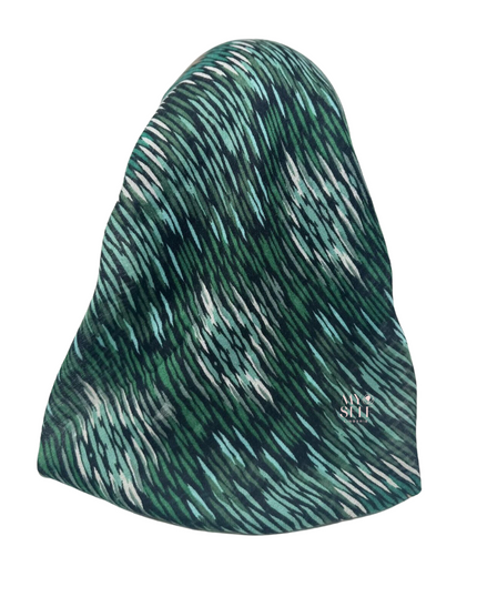 Cherie SP271GN Green Multi Design Pre-Tied Open Back Bandanna myselflingerie.com