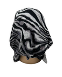 Triple Up BUL763 Black & Grey Swirl Lined Pre-Tied Bandanna myselflingerie.com