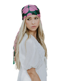 Tie Ur Knot Pink of Spades Adjustable Pre-Tied Bandanna with Full Non Slip Grip myselflingerie.com