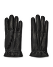 UGG 100064 Black 3 Point Leather Men's Gloves Myselflingerie.com