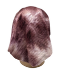 Triple Up BUL720 Burgundy Tie Dye Ribbed Unlined Pre-Tied Bandanna myselflingerie.com