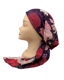 Nicsessories Plum Liberty Pre-Tied Bandanna with Full Grip myselflingerie.com