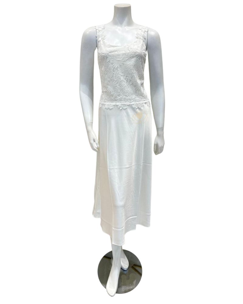 788+789 Ivory Beloved Chiffon Gown & Robe Set