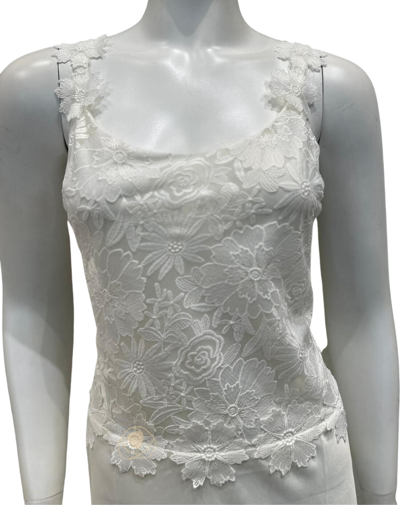 788+789 Ivory Beloved Chiffon Gown & Robe Set