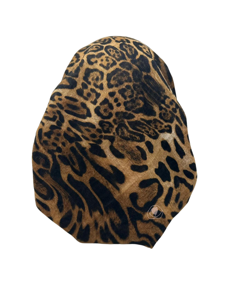 SG Leopard Print Adjustable Pre-Tied Bandanna with Small Velvet Grip ...