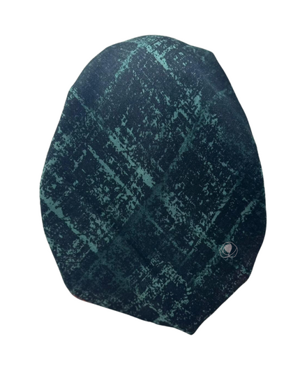 SG Black/Green/Pink Splatter Adjustable Pre-Tied Bandanna with Small Velvet Grip