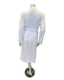 Feraud Paris White Plush Short Terry Wrap Bath Robe