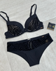 Dorina Black Velvet Zebra Stripes Bikini