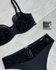 FXWB0014 Black Velvet Zebra Stripes Sonder Underwire Bra