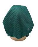 Triple Up BL740 Hunter Green Ribbed Knit Lined Pre-Tied Bandanna myselflingerie.com