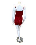 Oh! Zuza Red Pepper Lace Trim Modal Cami & Shorts Pajamas Set
