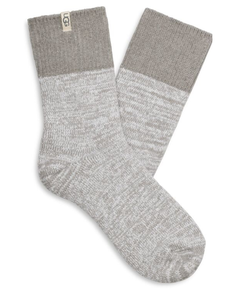 1153340 Seal Rib Knit Slouchy Quarter Socks