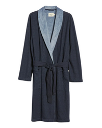 UGG Navy Heather Robinson Men's Wrap Robe