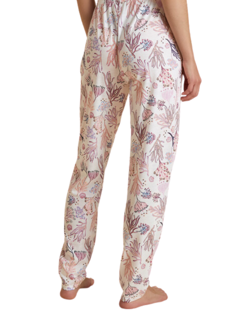 Pyjama Femme Calida Ornament Nights - Set Avec Manchettes, Confortable Et élégant