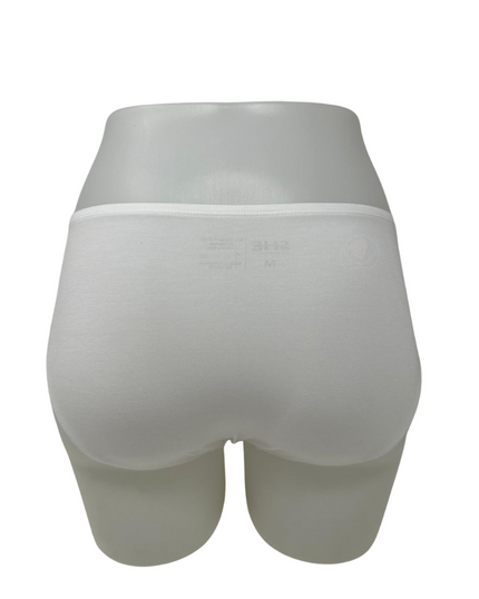 SHE S303 White Modal Bikinis with Elastic Waist 3 Pack myselflingerie.com