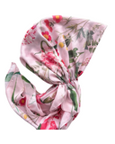 Valeri Pink Floral Pre-Tied Bandanna with Full Grip myselflingerie.com