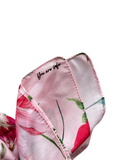 Valeri Pink Floral Pre-Tied Bandanna with Full Grip myselflingerie.com