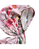 Valeri Pink Floral Pre-Tied Bandanna with Full Grip myselflingerie.com