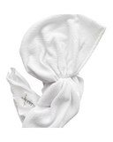 Valeri White Crinkle Pre-Tied Bandanna with Full Grip Myselflingerie.com