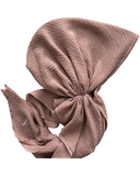 Valeri Sand Crinkle Pre-Tied Bandanna with Full Grip myselflingerie.com