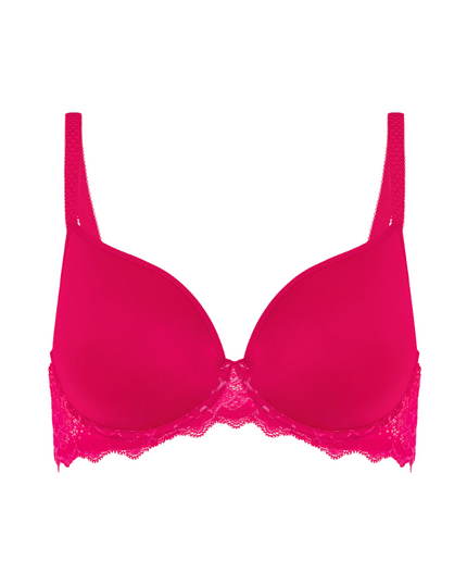 12A316 Rose Teaberry Caresse 3D Plunge Molded Underwire Bra