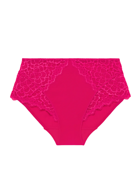 Simone Perele Rose Teaberry Caresse Hi Waist Brief